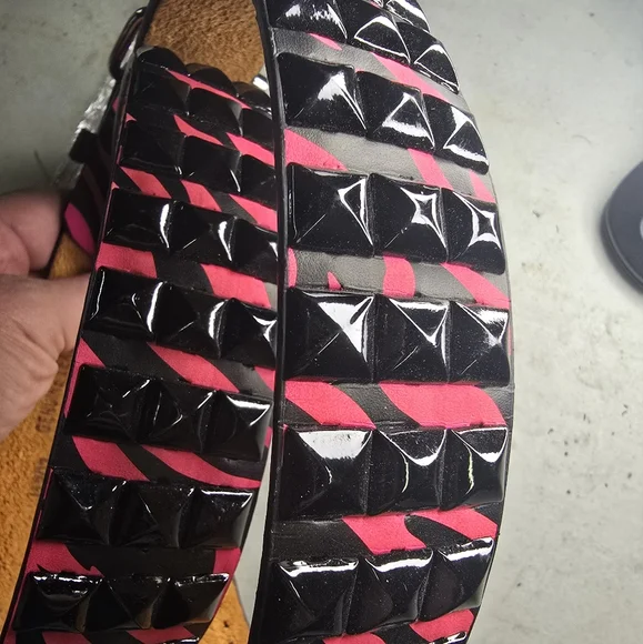 Hot pink Vintage Zebra belt, NWT - Picture 2 of 5